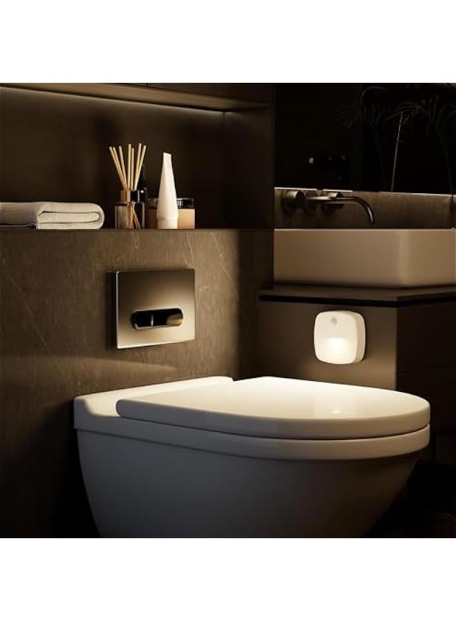 هوكور مصابيح LED ليلية بمستشعر حركة من لوك روزي، مصابيح سلالم كهربائية، مصابيح اضاءة تعمل بالبطارية تحت الخزانة، عبوة من 3 قطع - Image 5