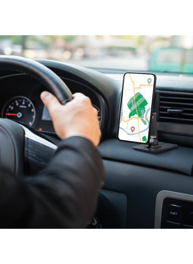 جرين ليون حامل هاتف مغناطيسي للسيارة من AERO، حامل هاتف للسيارة بزاوية قابلة للتعديل / لاصق مقاوم للحرارة / دوران ثنائي المحور / مناسب لجميع لوحات القيادة / تثبيت مغناطيسي قوي / مغناطيس N52*17 - أسود - Image 2