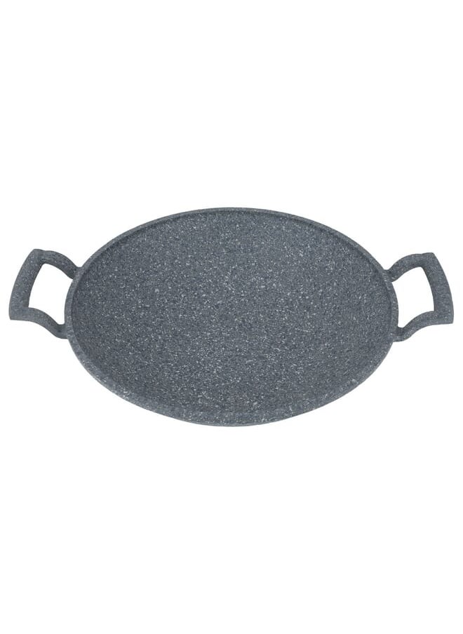 Alsaif Gallery - Turkish Granite Frying Pan Grey With Hands 30cm - Image 1
