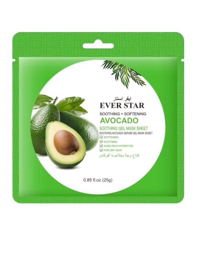 Ever star Soothing And Moisture Avocado Mask One Piece 25g - Image 1