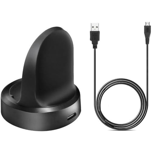 EXMRAT Compatible for Samsung Gear S2 Charger, Charging Cradle Dock for Gear S2, Gear S2 Classic Smart Watch (Black) - Image 3