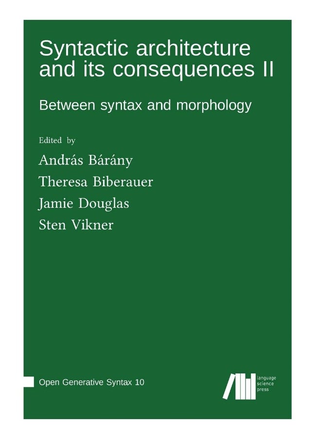 Syntactic architecture and its consequences II  - Image 1
