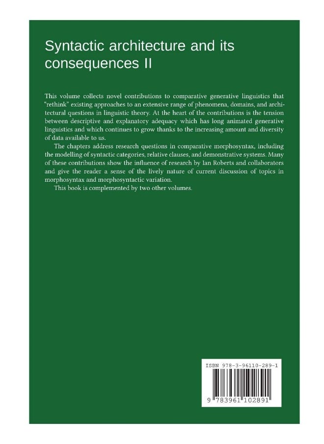 Syntactic architecture and its consequences II  - Image 2