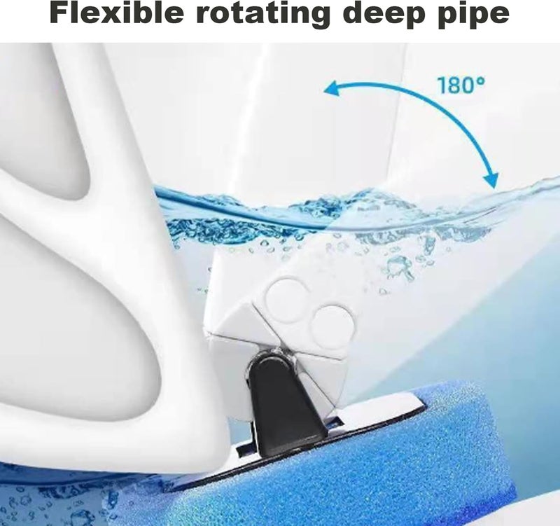 NALACAL Toilet Brushes Holders, Disposable Toilet Brush with Refills 42Pcs/Set, Wall Hanging Self-Adhesive Toilet Wand Kit with 180° Rotating Brushes for Bathroom - Image 5
