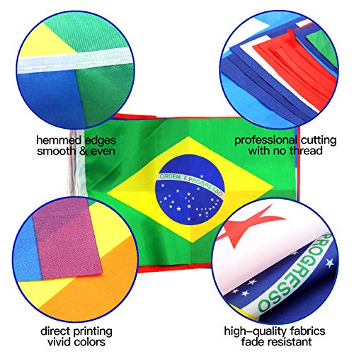Anley Latin America 23 Countries String Flags - Assorted Latino Flag Banners for Heritage Hispanic Month International Events Conference Party Decoration Sports Bars - 32 Ft 23 Flags - Image 3