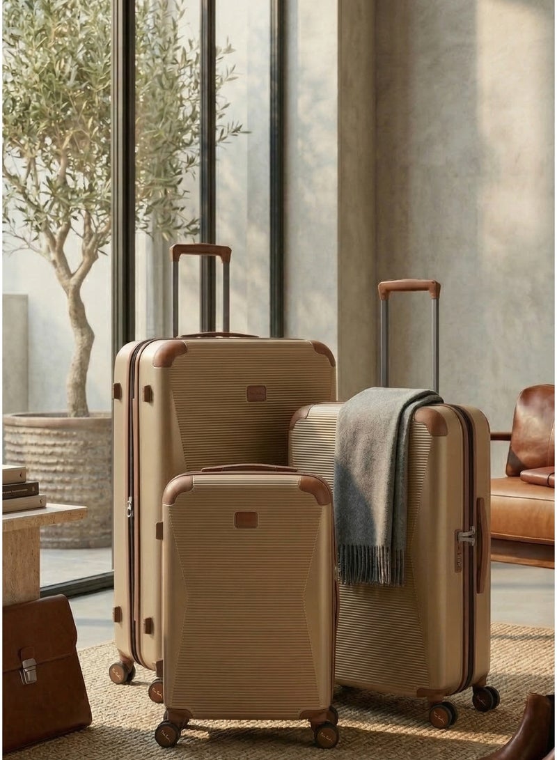 3-Piece Polycarbonate Hard Shell Luggage Set of 3 with Spinner Wheels & TSA Lock - Image 2