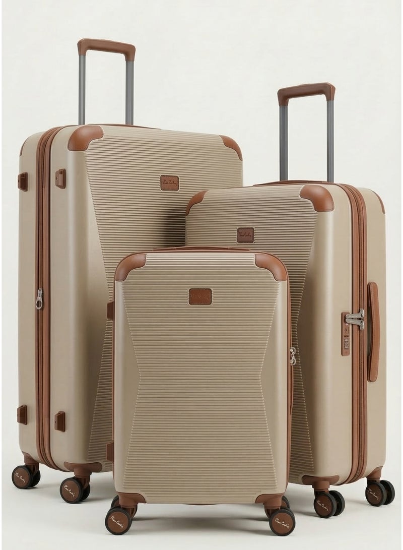 3-Piece Polycarbonate Hard Shell Luggage Set of 3 with Spinner Wheels & TSA Lock - Image 1