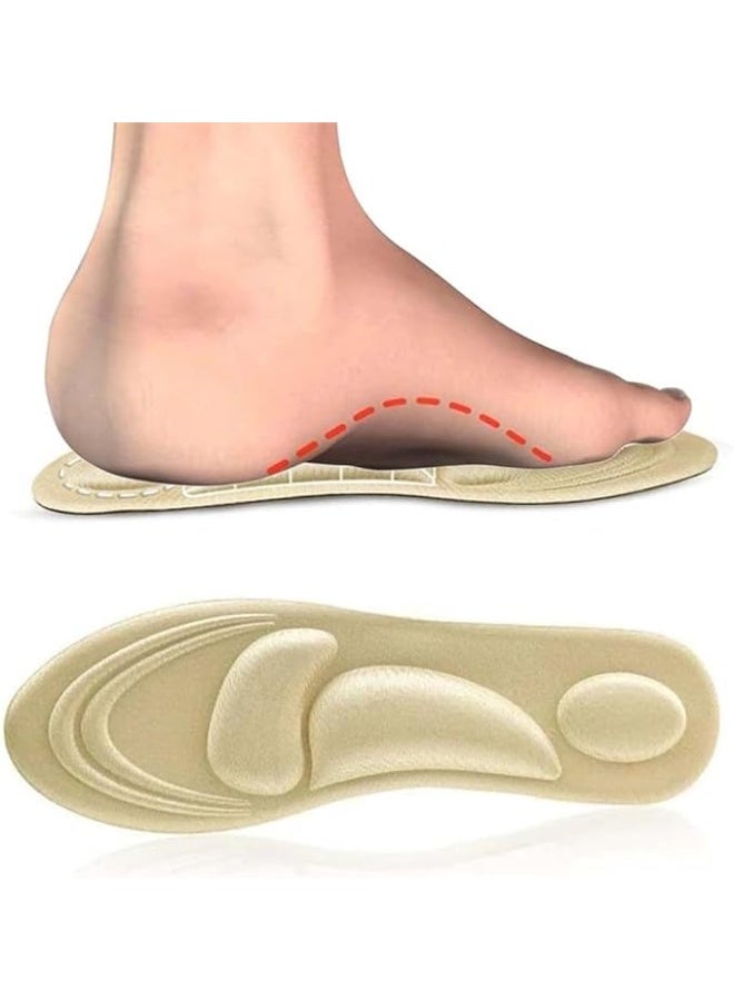 DUNISO 3 Pairs Insoles，Memory Foam Insoles，Orthotic Shoe Inserts，Comfort Cushioning Shoe Inserts，Soft and Breathable,Can Be Trim，Support Against Plantar Fasciitis and Foot Pain，Sizes 35-39 - Image 1