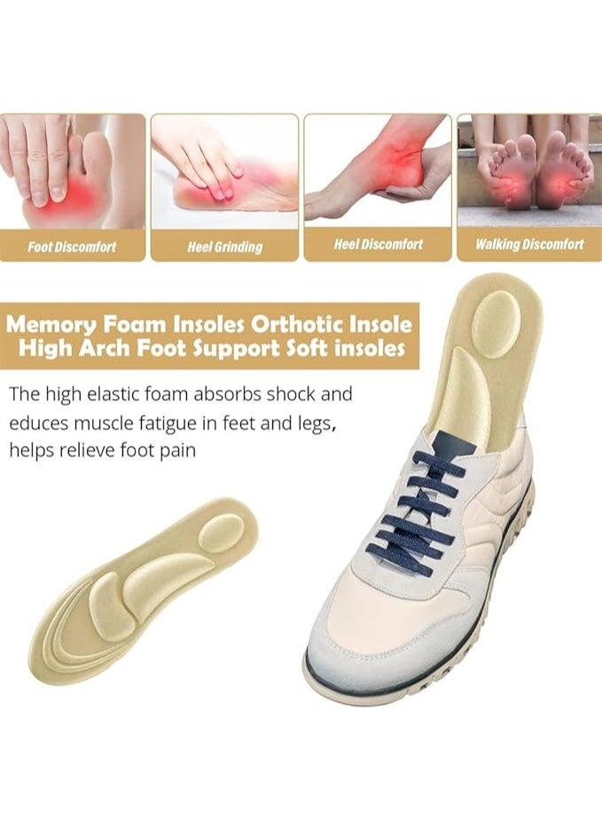 DUNISO 3 Pairs Insoles，Memory Foam Insoles，Orthotic Shoe Inserts，Comfort Cushioning Shoe Inserts，Soft and Breathable,Can Be Trim，Support Against Plantar Fasciitis and Foot Pain，Sizes 35-39 - Image 2