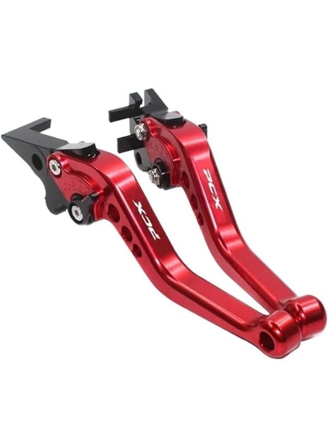 Red Adjustable Brake Clutch Levers for Honda PCX 125 150 Motorcycle Handlebar Grips - Image 1