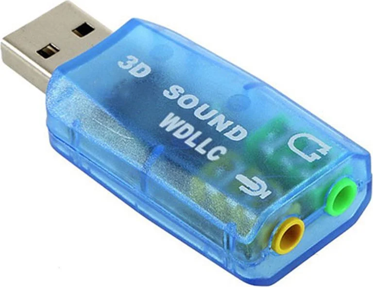 AYT 5.1 Channel USB 2.0 Sound Card Channel USB Input to Headphone Microphone Input Converter Converter Apparatus