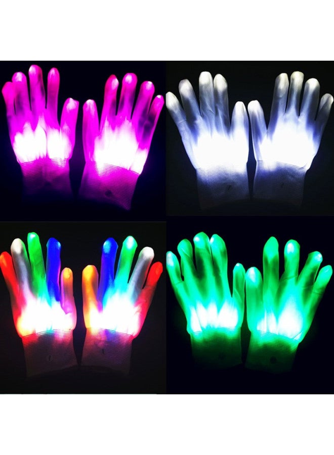High-brightness Rainbow Led Gloves  Gifts Style Performance Props Ultra-bright Glowing Gloves Toy-Color:Colorful Lights (1 Pair) - Image 2
