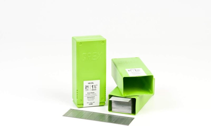 Grex H8/38L 21 Gauge 1-1/2 Inch Length Galvanized Brad Nails (5,000 per Box), 1-1/2" - Image 3