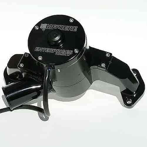 Meziere WP300S Black Hi-Flow Style Billet Electric Water Pump for Big Block Chevy - Image 5