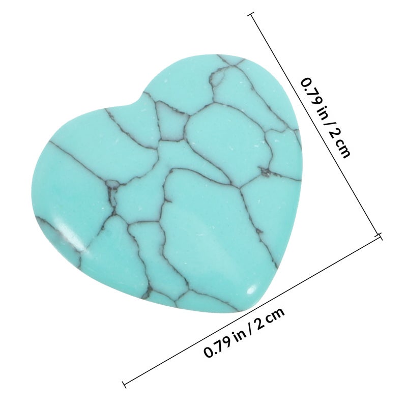 10pcs Natural Polished Heart Shaped Stones For Diy Craft Decorative Heart Heart Crafts Natural Stone Decor Polished Stone Craft Stones - Image 2