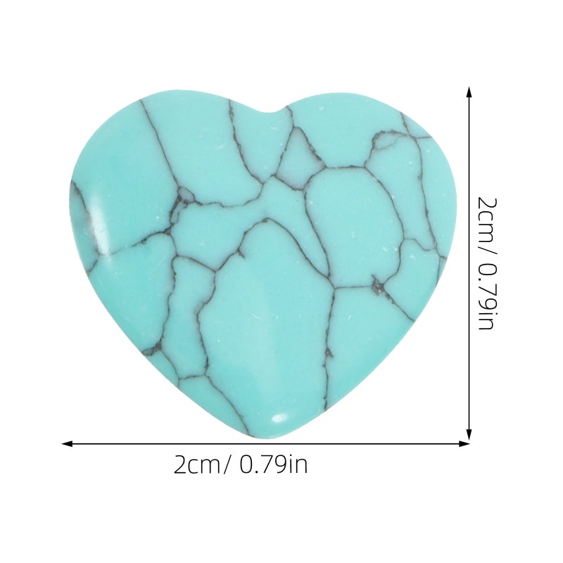 10pcs Natural Polished Heart Shaped Stones For Diy Craft Decorative Heart Heart Crafts Natural Stone Decor Polished Stone Craft Stones - Image 3