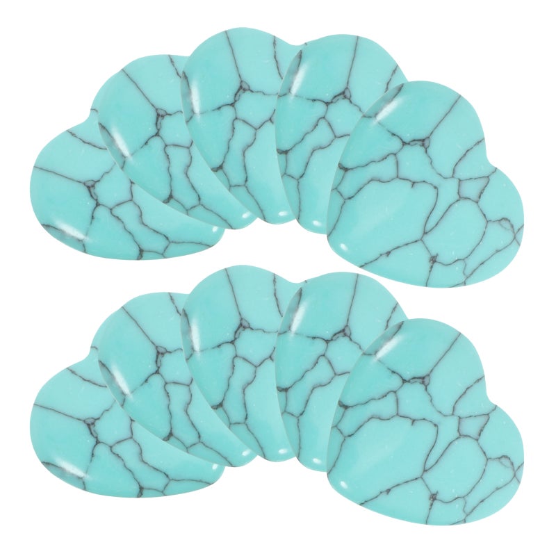 10pcs Natural Polished Heart Shaped Stones For Diy Craft Decorative Heart Heart Crafts Natural Stone Decor Polished Stone Craft Stones - Image 5