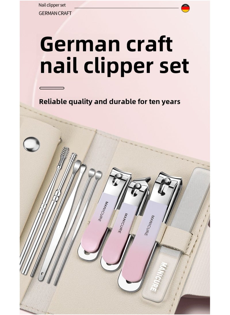 Goolsky 10 in 1 Professional Nail Clippers Pedicure Kit, Manicure Tool Kit, Stainless Steel Facial Grooming Set Kit, Gift Idea for Women, Men, Girls, Teens  - Image 5