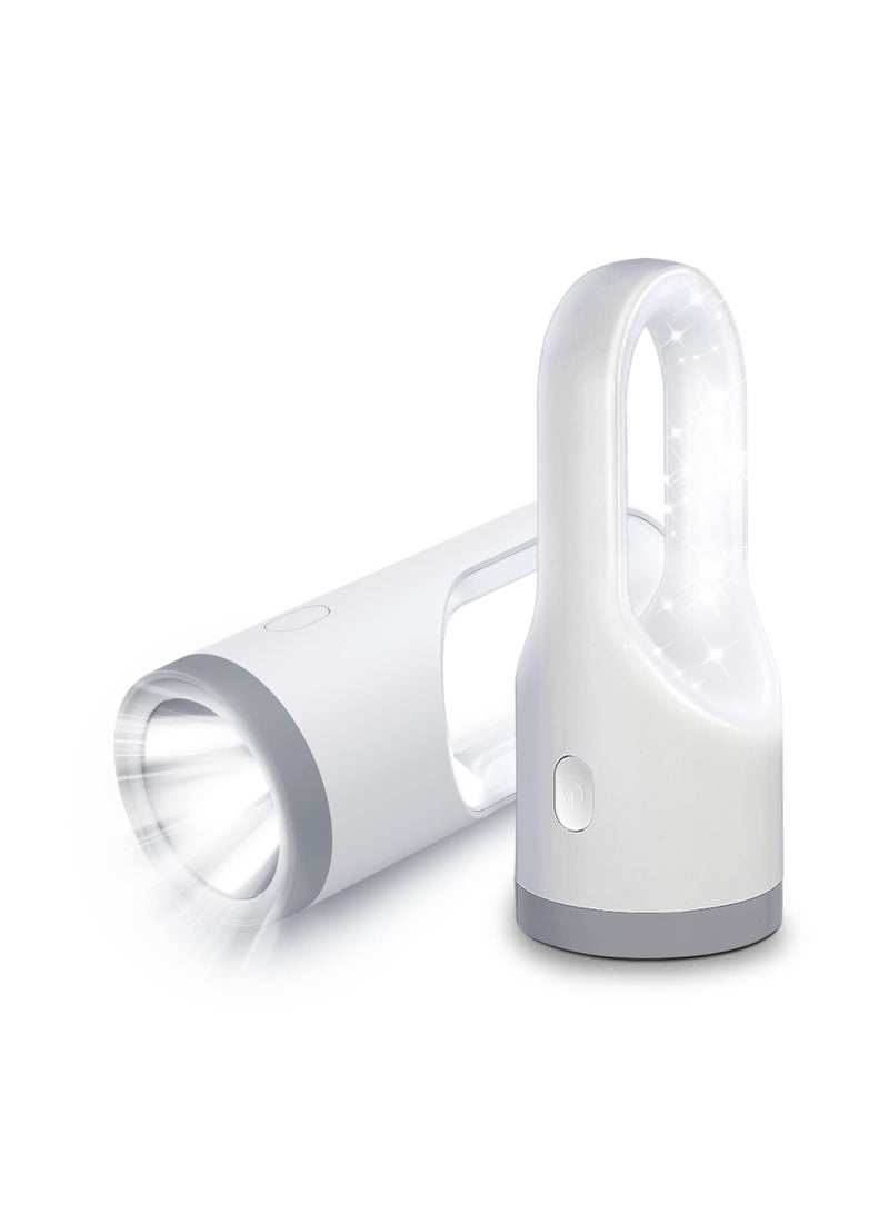 Zikra Rechargeable U-Shape Spotlight Flashlight 1000 Lumens LED Handheld Flashlights 4 Modes IPX5 Waterproof Lightweight Outdoor Searchlight for Hiking, Camping, Hunting and Emergencies - Image 1