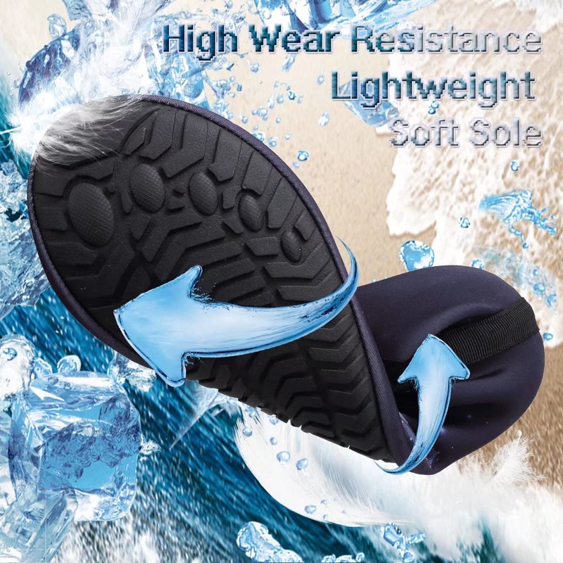 YALOX Water Shoes Women's Men's Outdoor Beach Swimming Aqua Socks Quick-Dry Barefoot Shoes Surfing Yoga Pool Exercise(Fragment whale-38/39) - Image 4