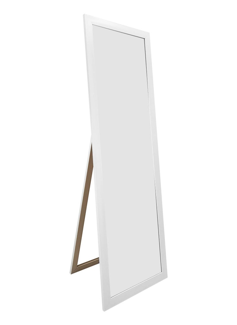Decorhills - Stand Mirror Full Length Mirror Standing Hanging or Leaning Against Wall, Large Rectangle Bedroom Mirror Floor Mirror Dressing Mirror Wall-Mounted Mirror, PVC Thin Frame 40x140 cm - Image 1