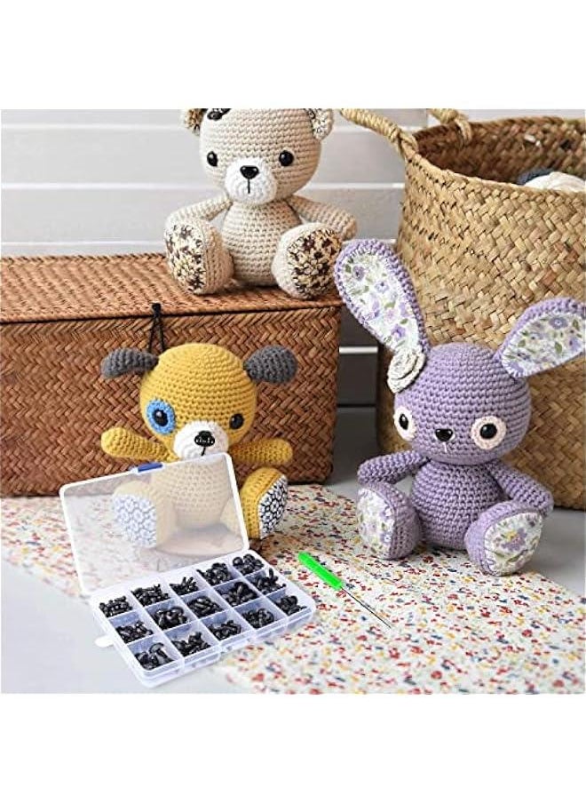 FYLX 462  Black Plastic Safety Eyes and Noses for Crafts and Stuffed Crochet Animals  - Image 4