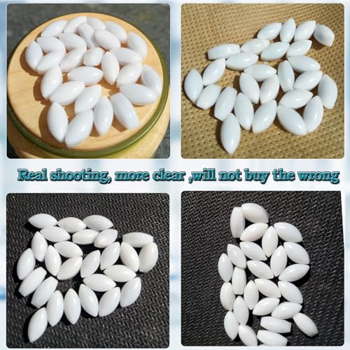 BBTCTY Magnetic Stirrer Stir Bar PTFE Magnetic Mixer Stir Bars (5X10mm, Olive Shape, 10pcs) - Image 2