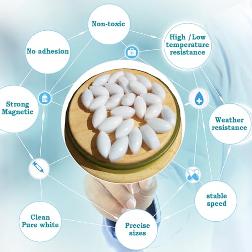 BBTCTY Magnetic Stirrer Stir Bar PTFE Magnetic Mixer Stir Bars (5X10mm, Olive Shape, 10pcs) - Image 5