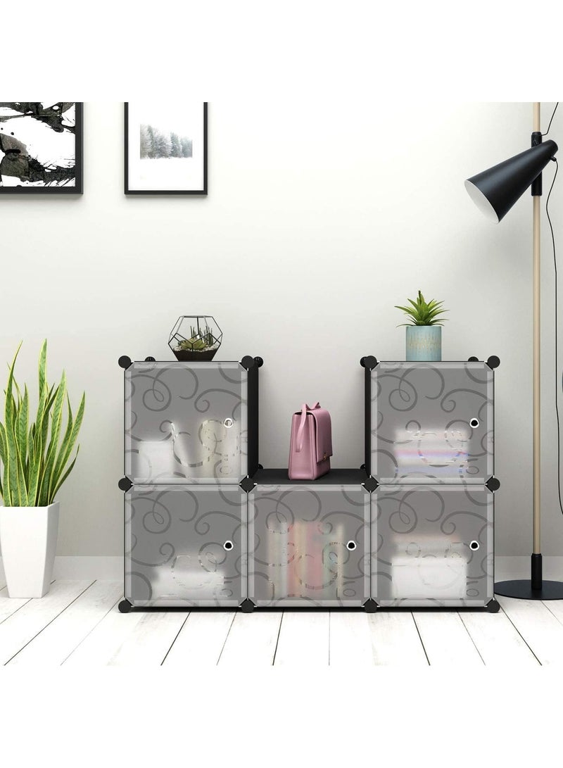 DubaiGallery 6-Cube Shoe Rack, DIY Plastic Storage Organizer  - Image 4
