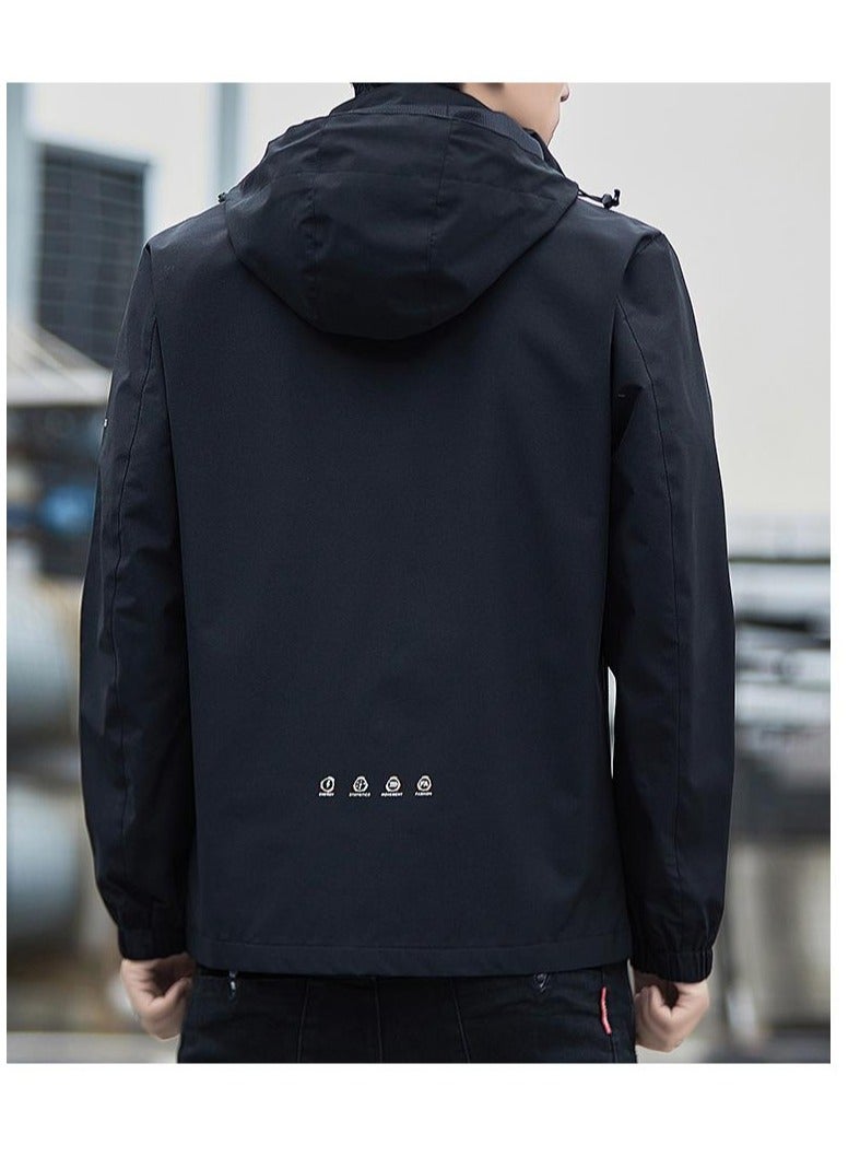 Fashionable Men's Windproof And Waterproof Outdoor Sports Hooded Jacket  - Image 4