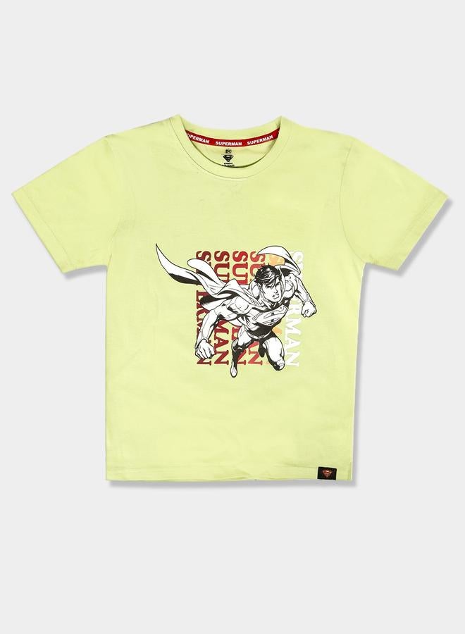 SUPERMAN Graphic Print Round Neck Fashion T-shirt - Image 1