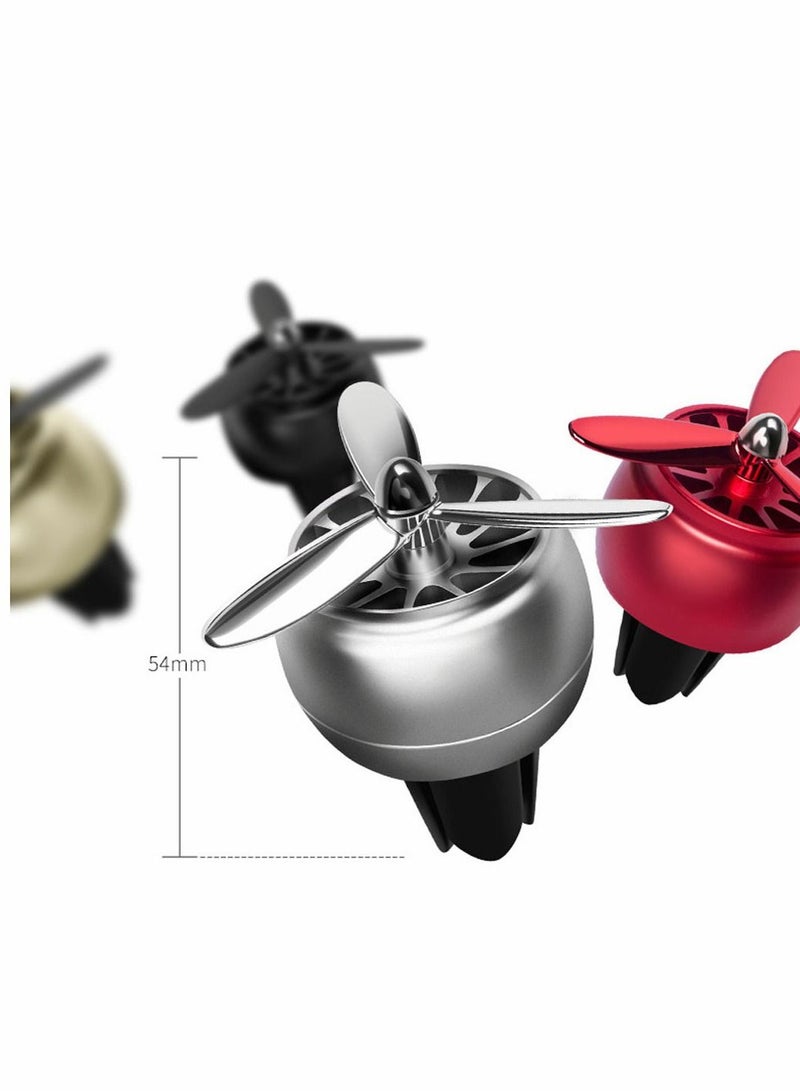 SYOSI Car Fragrance Diffuser Vent Clip Car Air Fresheners Car Purifier Remove The Smell Of Smoke Stylish Propeller Shape Car Decoration ( Black ) - Image 4