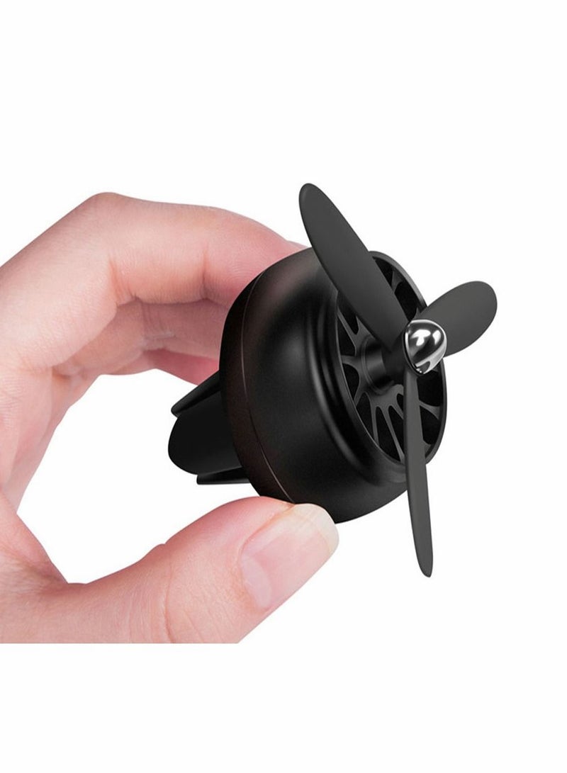 SYOSI Car Fragrance Diffuser Vent Clip Car Air Fresheners Car Purifier Remove The Smell Of Smoke Stylish Propeller Shape Car Decoration ( Black ) - Image 1