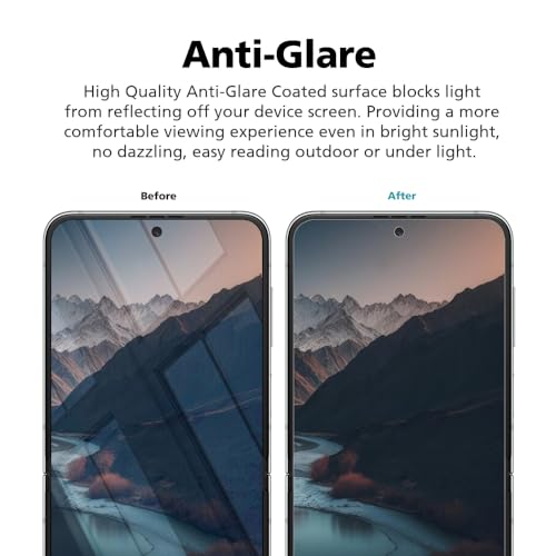 DIACUBE [3+3] Blue Light Blocking Matte Screen Protector for Samsung Galaxy Z Fold 7, 3 Pack Inside + 3 Pack Front, EPU+TPU Hybrid Film, Anti Glare, Anti Fingerprint, Self-Healing, Easy Installation with Alignment Jig - Image 3
