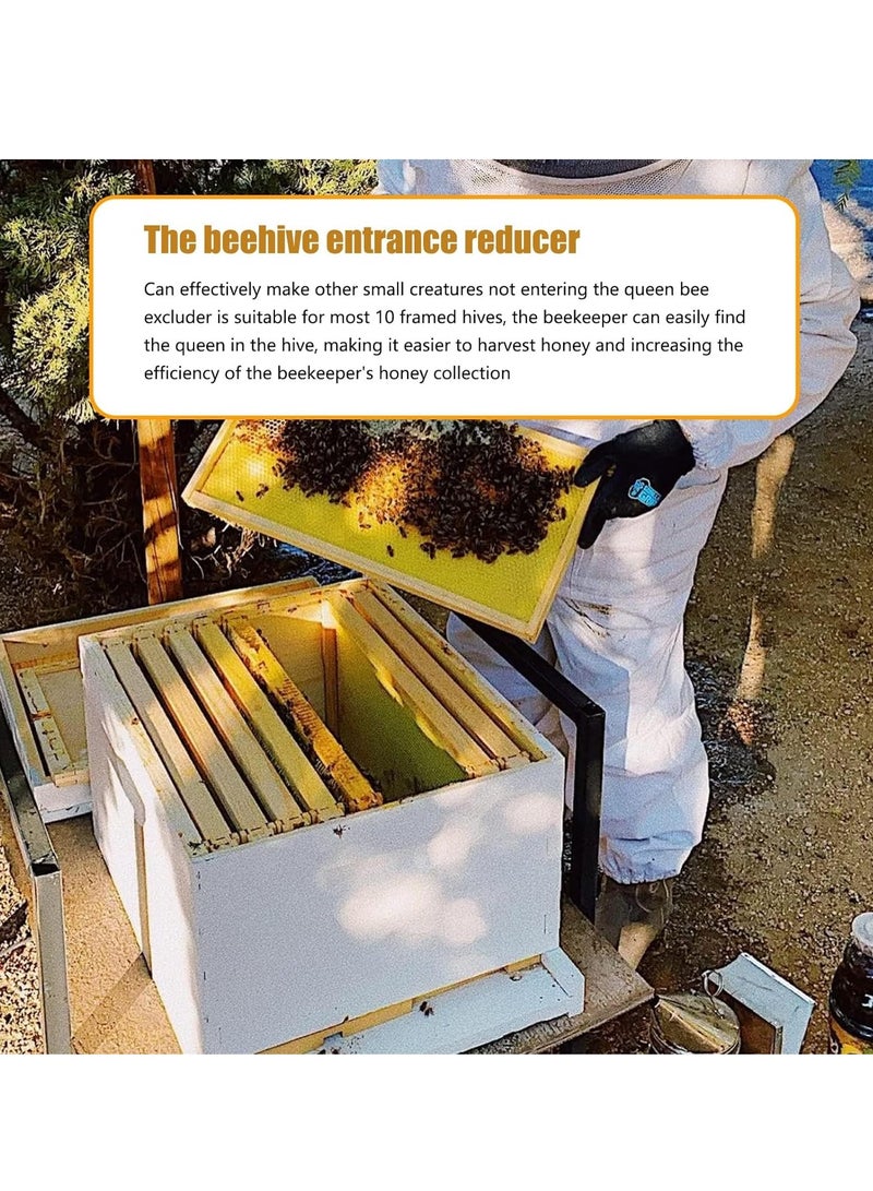 SOLARAE 5 Pack Beehive Entrance Reducer 10 Frame Wood Bee Hive for Beekeeping 2 Size Openings Control Ventilation and Keep Out Honey Robbers Supplies and Separating Guard Tool - Image 5
