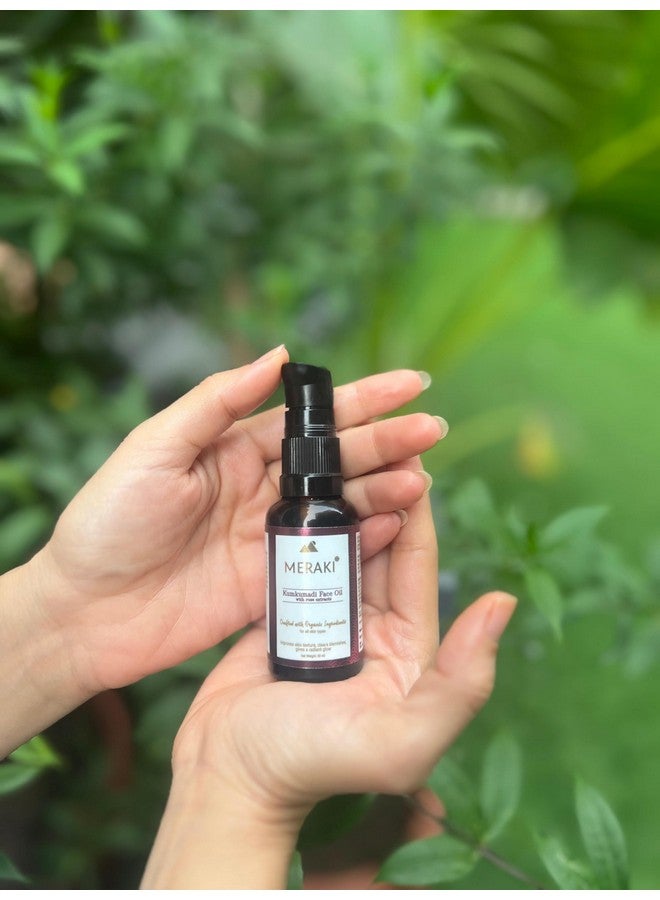 MERAKI Kumkumadi Face Oil with Rose Extracts - Ayurvedic Radiance Oil for Glowing Skin| Anti-Aging & Skin Brightening Formula (30 ml) - Image 4