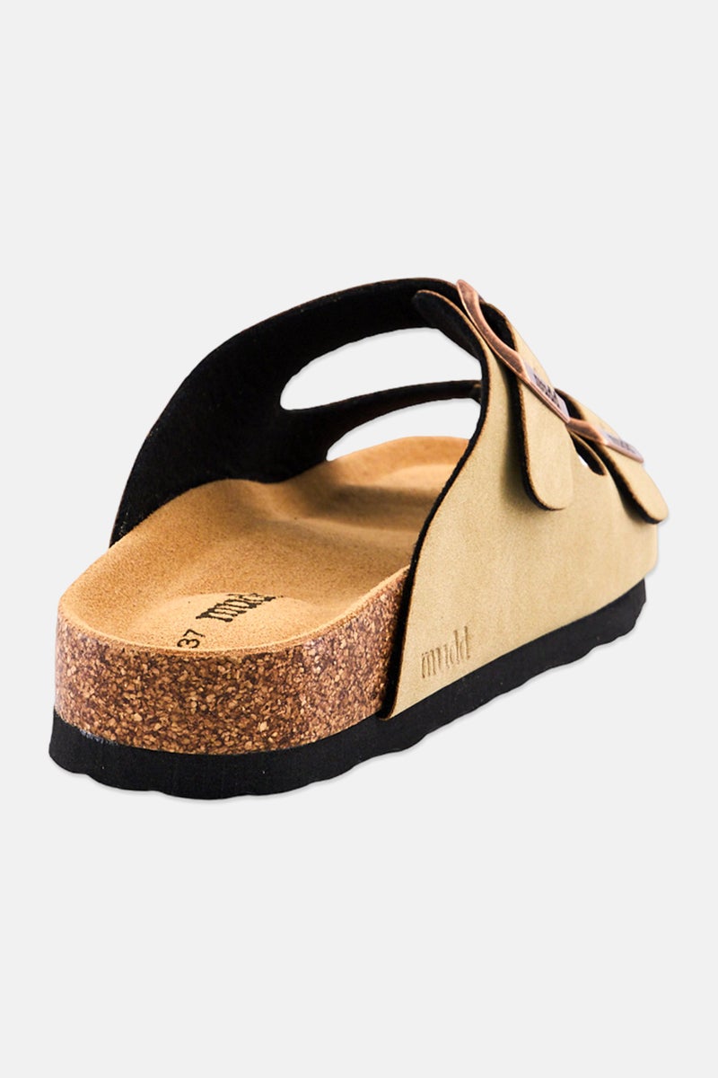 Mudd صنادل نسائية من الفلين سهلة الارتداء، بني فاتح - Image 4