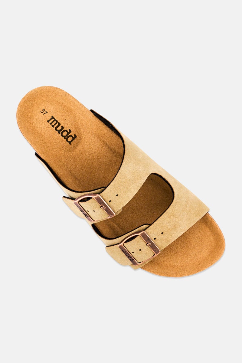 Mudd صنادل نسائية من الفلين سهلة الارتداء، بني فاتح - Image 2