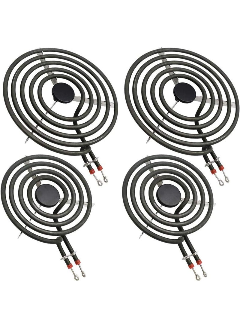 جُودِيَّة مجموعة عناصر سخان فرن كهربائي MP22YA مكونة من 4 قطع، قطع استبدال للمواقد والأفران الكهربائية، تشمل 2 قطعة MP15YA مقاس 6 بوصات و2 قطعة MP21YA مقاس 8 بوصات - Image 1