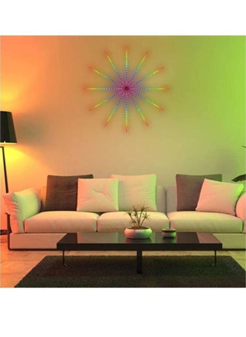 Smart Strip USB Powered Firework Led Lights For Bedroom With Launch Burst Effect Remote App Control