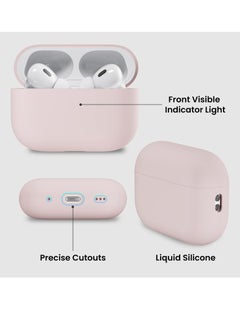Generic Compatible with AirPods Pro 2 Case 2022, Full Protective Hybrid Silicone for AirPods Pro 2nd Generation Case, Front LED Visible Skin Cover-Pink  - Image 4
