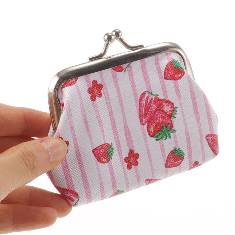 Women Purses Fruit Pattern Pouch Change Pouches Change Pouch Small Wallet - Image 3