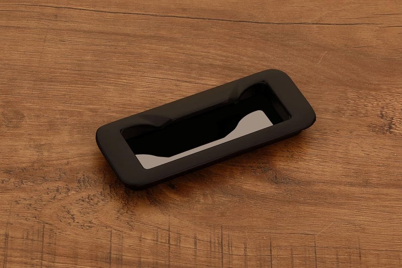 HARMONUS Black Concealed Sliding Handle and Concealed Door Pull Handle and Wardrobe Drawer Conceal Handle 224 MM 7 PC