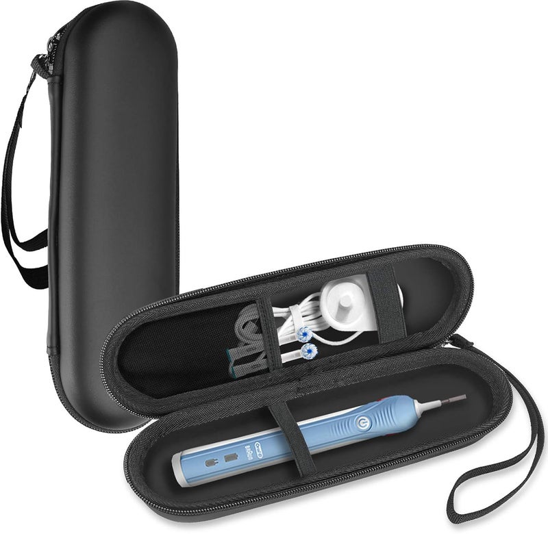 Procase Travel Case for Oral-B/Oral-B Pro Smartseries/IO Serie Sonicare Protective Clean Electric Toothbrush, Hard EVA Case Cover Storage Bag Holder with Mesh Pocket for Accessories -Black - Image 1