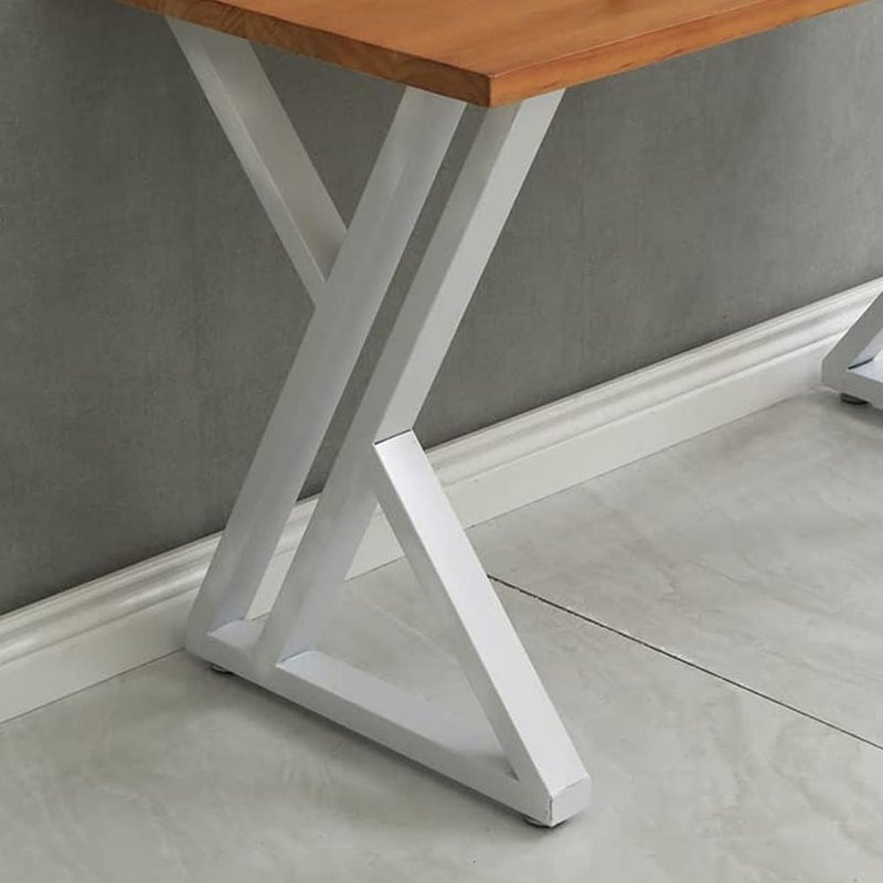 Ventuos 28 Metal Industrial Dining Modern Table Legs Desk Legs Base Cast Iron Welding Wrought Iron Coffee Table Bench Legs White Z Shape - Image 3
