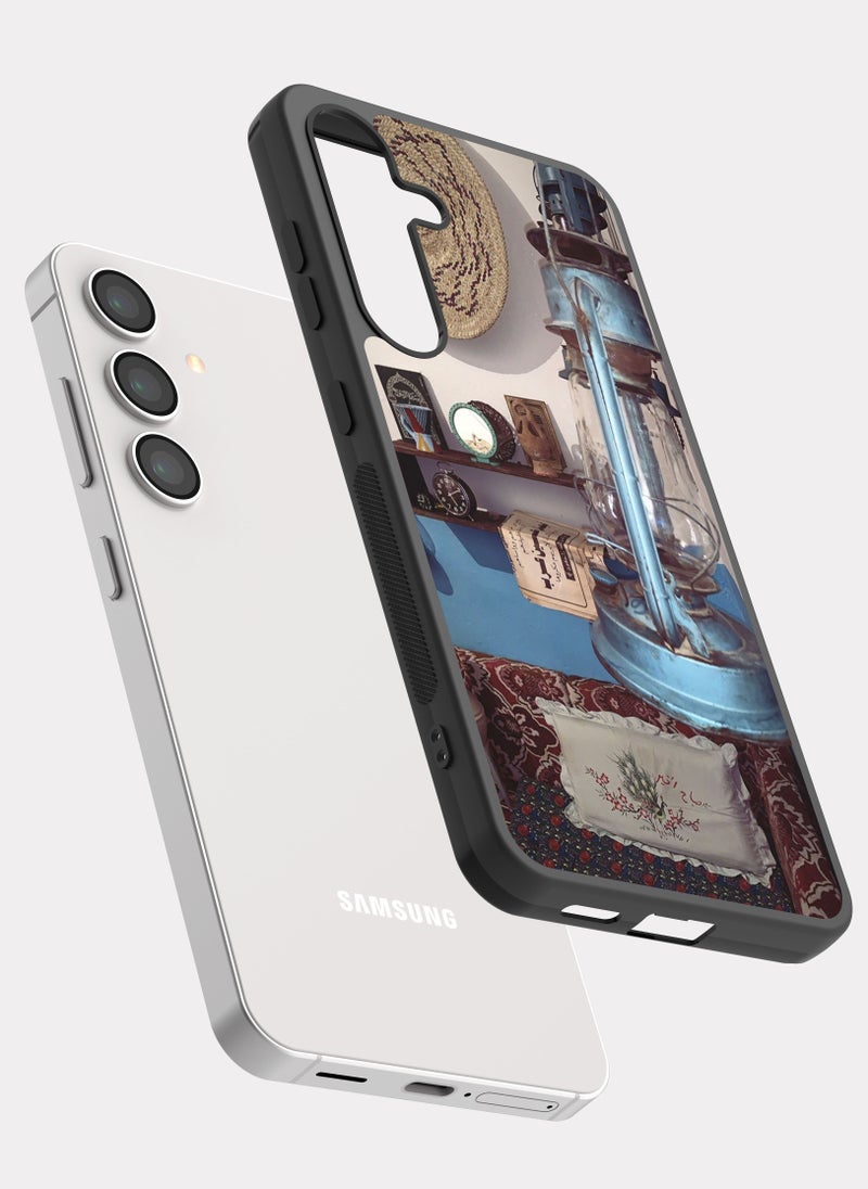 بكسلات كفر سامسونج جالكسي اس 24 تصميم داخلي تراثي ازرق - Image 2