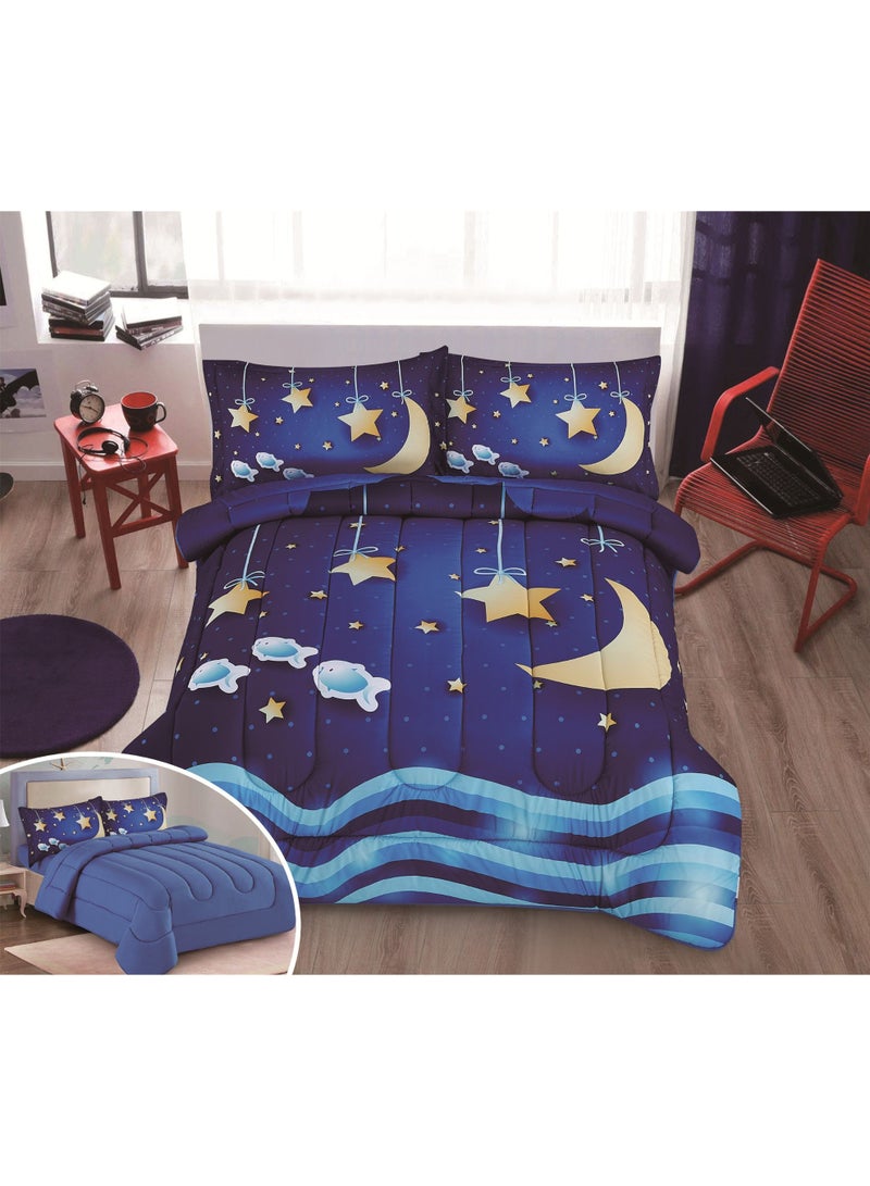 Stargold Extra Soft Best Comforter King Size Microfiber Printed 4 Pieces Set - Image 3