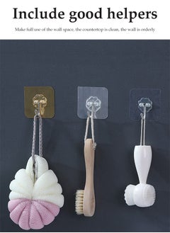 DUNISO 25 Pcs Adhesive Wall Hooks,Transparent Self Adhesive Hooks, Multifunctional Heavy Duty Wall Adhesive Hooks, Capable Of Bearing 20kg, Waterproof And Oil Resistant, Suitable For Kitchens, Bathrooms, Bedrooms And Offices  - Image 5