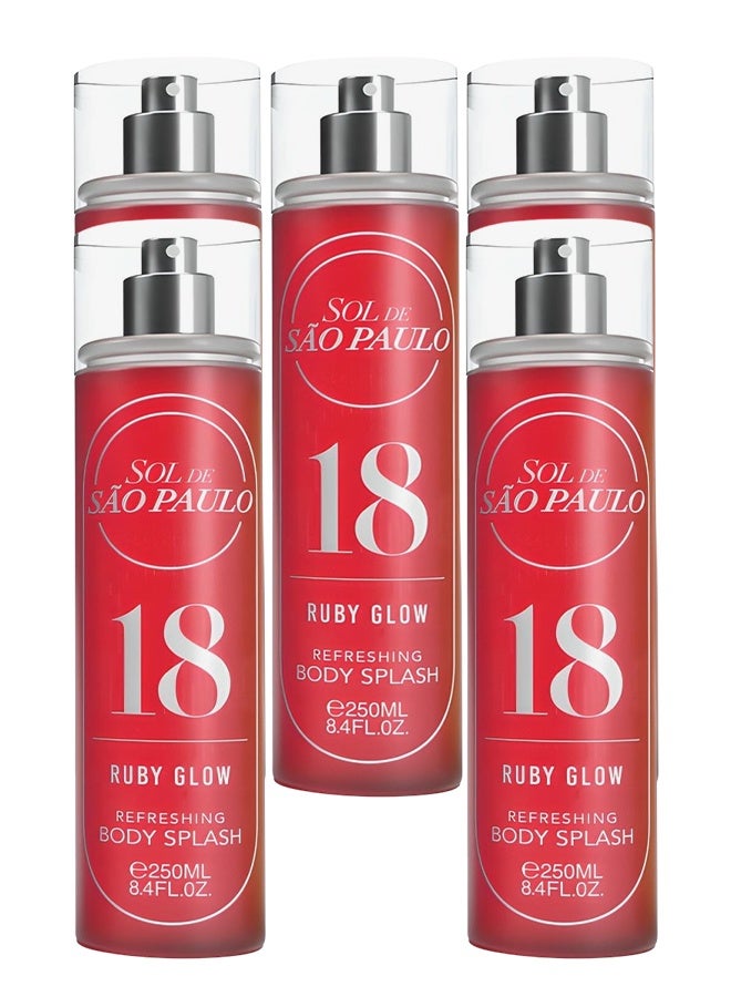 اس او ال 5 قطع معطر الجسم المنعش دي ساو باولو 18 روبي جلو 250 مل - Image 1