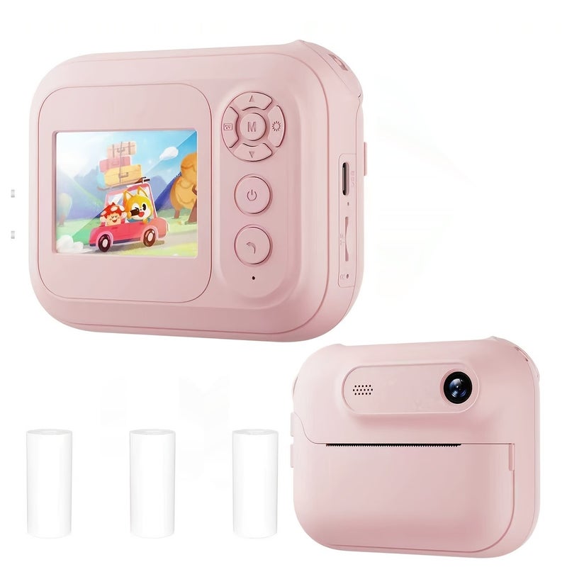 Portable instant print camera, HD digital camera with instant photo printing - Supports video recording, photography and printing - Ideal for travel - Image 1